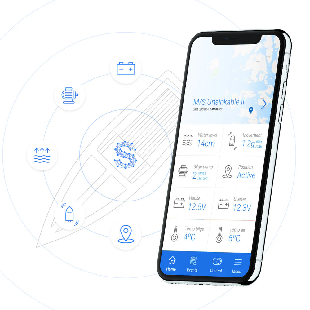 SmartBoat One-app met realtime bootgegevens en tracking