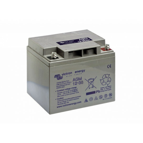 Victron AGM Deep Cycle accu 12V/38Ah - compacte en duurzame energieoplossing.