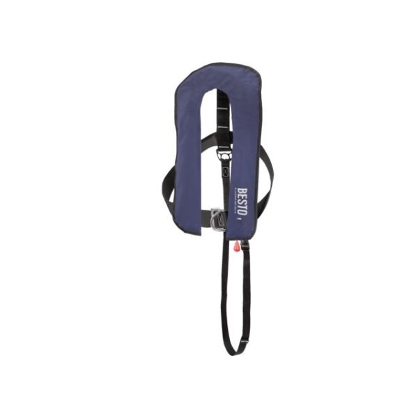 Besto Automatic 165N MH navy – opblaasbaar reddingsvest voor veiligheid en comfort op het water