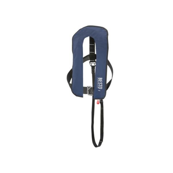 Besto Automatic Harnas 300N – opblaasbaar reddingsvest met harnas voor extreme veiligheid op zee.