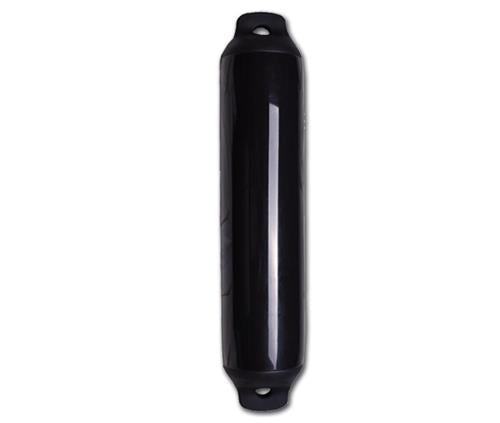 Donkerblauwe cilinder fender 12x55 cm, sterke boot stootwil voor veilig aanmeren