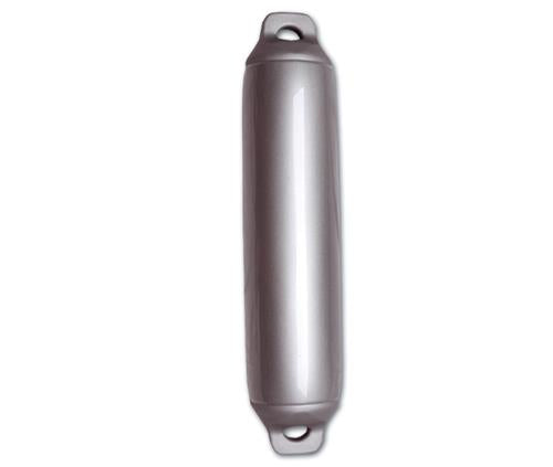 Grijze cilinder fender 12x55 cm, betrouwbare boot stootwil voor bescherming aan de kade