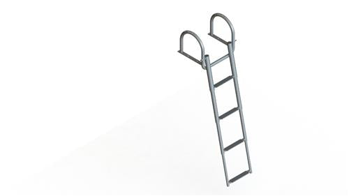 Hollex telescopische zwemtrap RVS316 3+1 treden – duurzaam en compact voor boten.