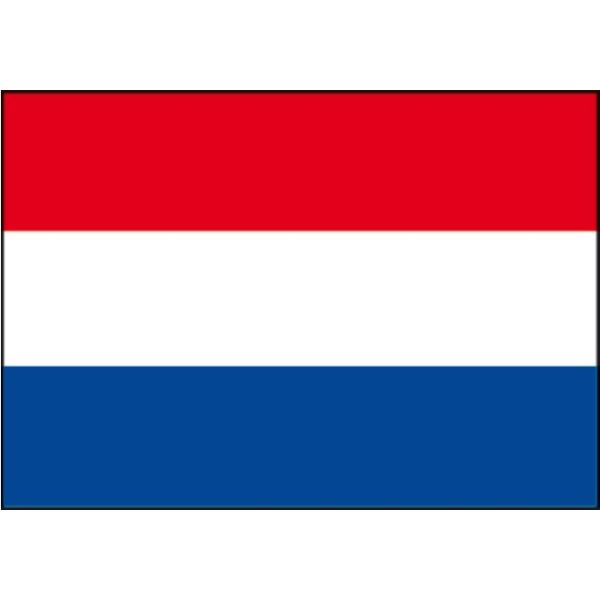 Nederlandse vlag van spunpolyester, kleurecht en geschikt voor buiten