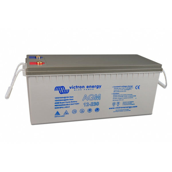 Victron AGM Super Cycle accu 12V/230Ah met M8 schroefdraad - krachtige en betrouwbare energieoplossing