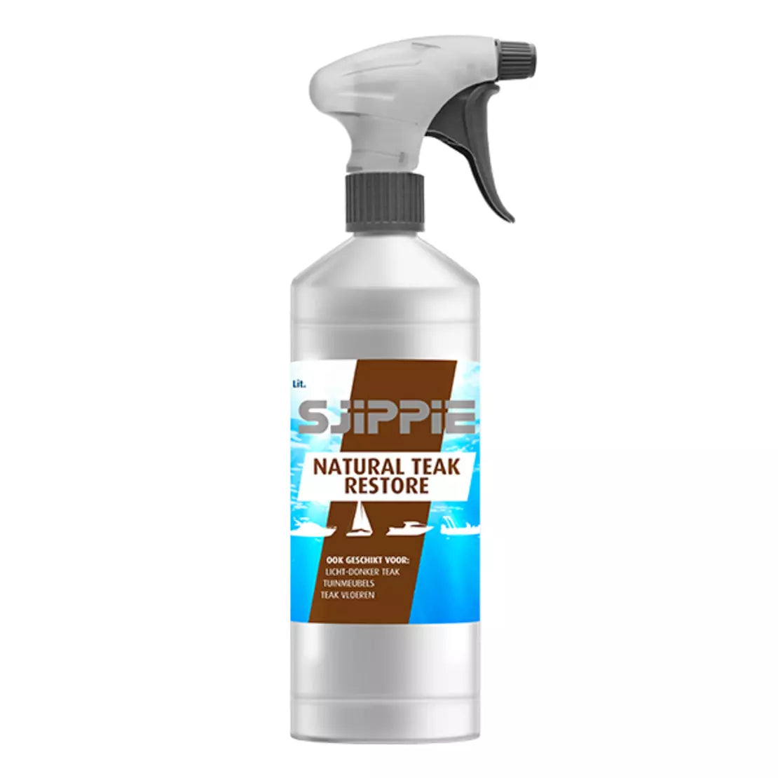 Sjippie Natural Teak Restorer - Herstelt de kleur van teak